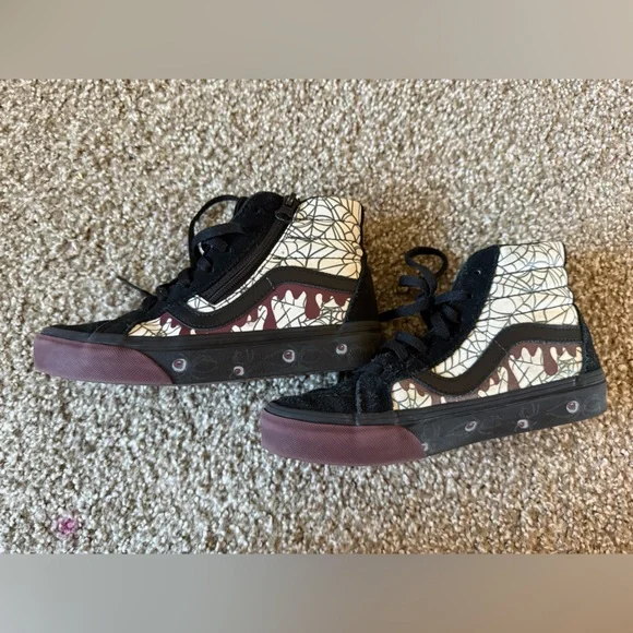 VANS Boys 1.5 Sk8-Hi Reissue Side Zip Kids 'In The Shadows' - Picture 2 of 6